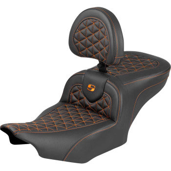 SADDLEMEN Seat Roadsofa Sr Br Org Stitch 823-07-210B3