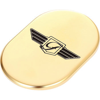 FIGURATI DESIGNS Antenna Cover - Right Rear Fender - FD Logo - Gold  FD-01-AC-GLD-RT