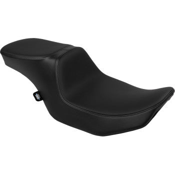 DRAG SPECIALTIES Predator 2-Up Seat - Solar Leather - Smooth - w/o Backrest - FLTR/FLHX '23-'24 0801-1951