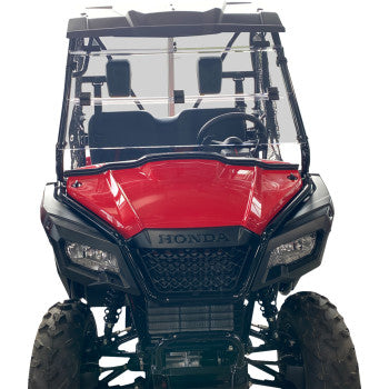 MOOSE OFFROAD Full Folding Windshield - Deluxe - Pioneer 500/520 V000351-12200M 