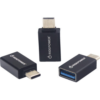 RidePower Power Adapter - Female USB to Male USB-C RPUSBCMUSBFADPT