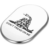 FIGURATI DESIGNS Antenna Cover - Left Rear Fender - Don't Tread On Me - Chrome  FD40-AC-SS-LT