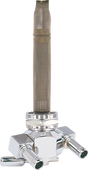 PINGEL Fuel Valve - 22 mm - Hex - 90 - Chrome 3311-D-CH