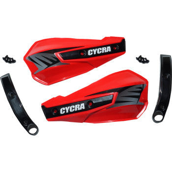 CYCRA Replacement Vortex Handshields w/ Abrasion Guards - Red 1CYC-1029-32