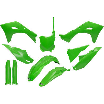 UFO Body Kit - Green - Kawasaki - KX '24-'26 KAKIT231F@999A
