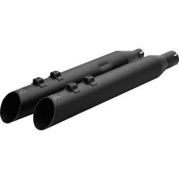 KHROME WERKS Slip-On Slash Up Muffler - 4"- M8 - Black 40FSL-1011-BLK
