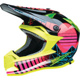 MOOSE RACING Youth F.I. Helmet - Vaporwave - MIPS® - Black/Pink/Yellow - Large 0111-1616