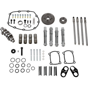 S&S CYCLE Camshaft Kit - 496 Gear Drive - Chrome Pushrod Tubes - M8 310-1413