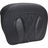 MUSTANG Chopped Tour-Pak® Pad - Gunmetal Stitching - FLH/FLT '23-'25 88440GM