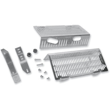 DEVOL Radiator Guards - Brushed Aluminum - KTM 0101-3105
