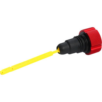 FIGURATI DESIGNS Performance Magnetic Oil Dipstick - Knurled - Red - '07-'16 Touring/Trike FDP01-TCKN-R