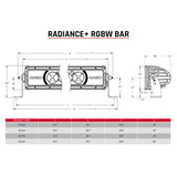 Rigid Industries Radiance+ 20in. RGBW Light Bar 220053