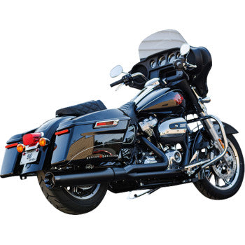 S&S CYCLE 2-into-1 Sidewinder Exhaust System - 50-State - Black - M8 Touring  550-0759