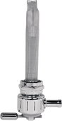 PINGEL Round Fuel Valve - Grooved Chrome - 22mm 6311-CG