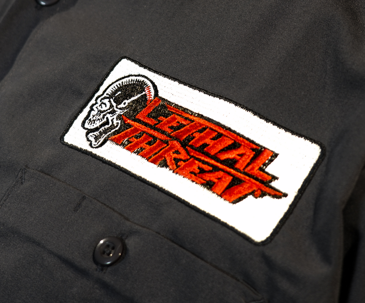 LETHAL THREAT Motorhead Garage Shop Shirt - Gray - Medium DG60177M