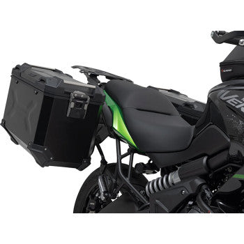 SW-MOTECH TRAX ADV Aluminum Case System - Black - Kawasaki Versys 650 '14-'24 KFT.08.518.70100/B