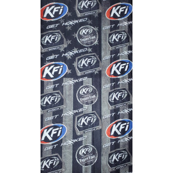 KFI PRODUCTS Face Mask with KFI Logos - Black FM-BLK