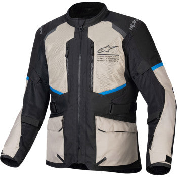 ALPINESTARS Andes Air Drystar® Jacket - Black/Laurel Gray/Bright Blue - Large 3207924-1479-L