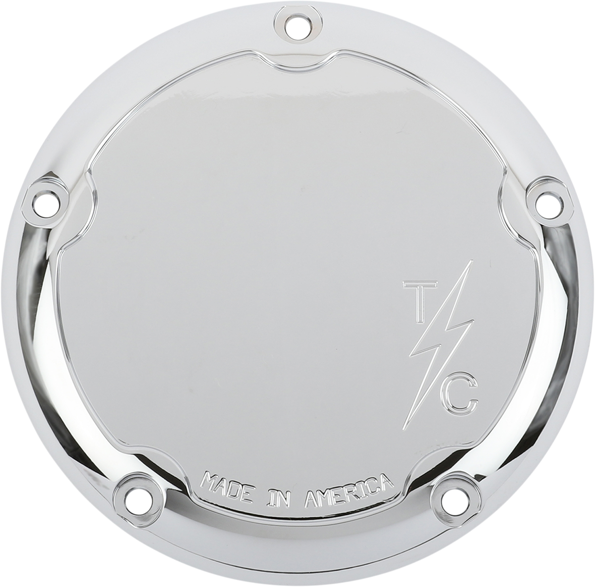 THRASHIN SUPPLY CO. M8 - Derby Cover Dished - Chrome TSC-3016-3