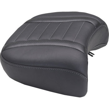 MUSTANG Deluxe Passenger Seat - Wide - Gunmetal Stitch - FLT/FLH '23-'25 88420GM