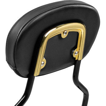 SADDLEMEN Sissy Bar Pad Bracket - Gold 15725GO