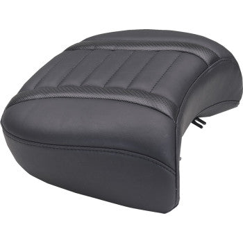 MUSTANG Deluxe Passenger Seat - Wide - Black Stitch - FLT/FLH '23-'25 88420