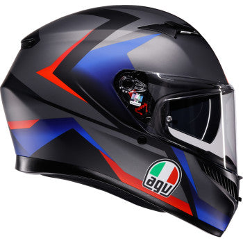 AGV Helmet K3 Striga Matte Black/Blue/Red 2x 2118381004-024-XXL