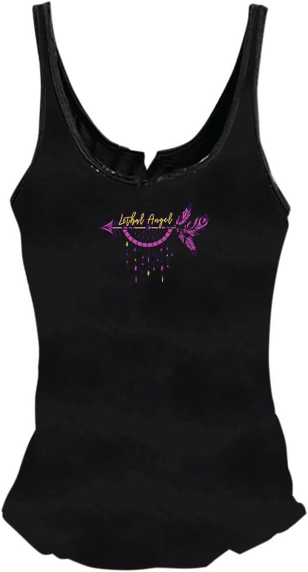 LETHAL THREAT Women's Broken Arrow Tank Top - Black - Small LA20605S