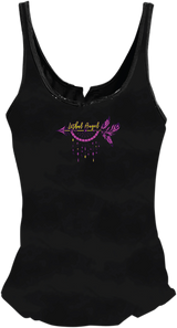 LETHAL THREAT Women's Broken Arrow Tank Top - Black - Large LA20605L