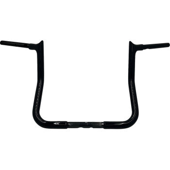 FAT BAGGERS INC. 1-1/4" EZ Install Pointed Top Handlebar - Reduced Reach - 13" - Black 945013-B