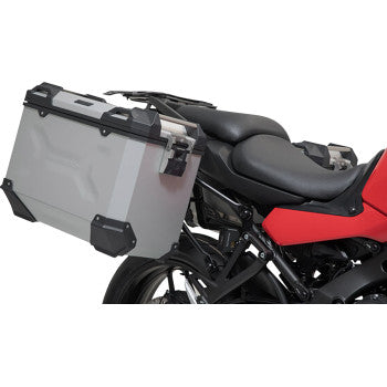 SW-MOTECH TRAX ADV Aluminum Case System - Silver - Yamaha Tracer 9 GT '21-'24 KFT.06.921.70100/S