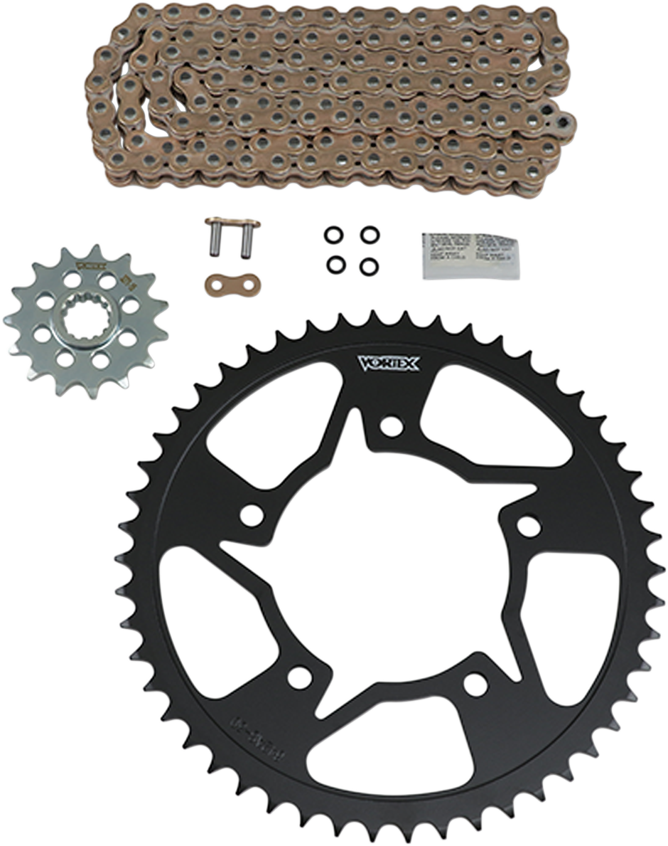 VORTEX Chain and Sprocket Kit - HFRS - Gold - Yamaha RZF-R6 CKG6321