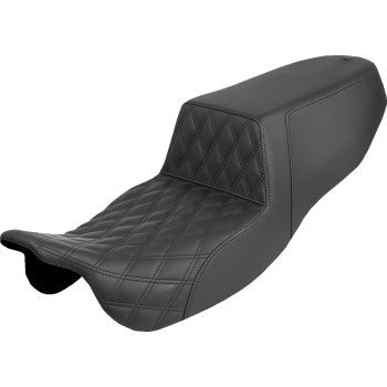 SADDLEMEN Step-Up Seat - Front Lattice Stitch - FLRT/FLTRT '15-'25 815-07-172