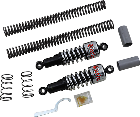 BURLY BRAND Suspension Kit - Slammer - Chrome - '06 - '17 FXD B28-1003