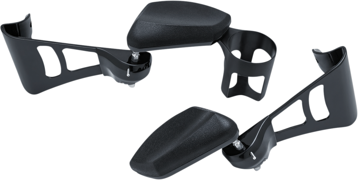 KURYAKYN Passenger Armrests - Black - FLH '14+ 8700
