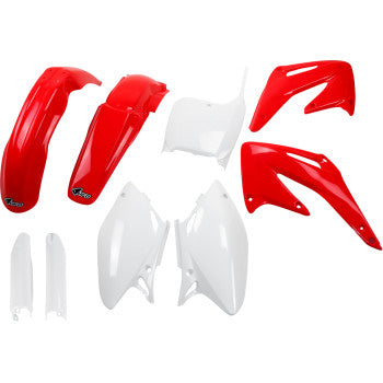 UFO Body Kit - OEM Red/White - Honda - CRF '02-'03 HOKIT106F@999