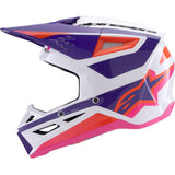 ALPINESTARS SM3 Helmet - Heat - Gloss White/Purple/Pink - XS 8301026-2052-XS