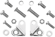 BURLY BRAND Rear Lowering Kit - Chrome - Lowers 1" - '85-'96 FLT B28-275CH