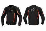 ALPINESTARS AST v3 Air Jacket - Black/Dark Gray/Red Fluo - 4XL 3300426-1051-4XL
