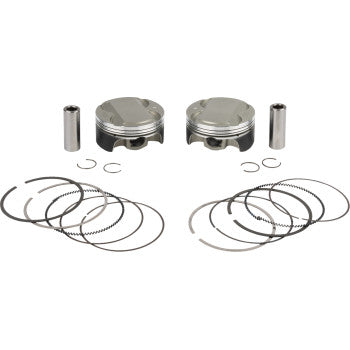 WOSSNER Piston Kit - 4.375" Stroke - 107 CID - M8 K4081DA-2
