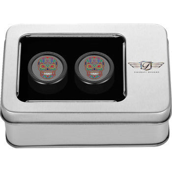 FIGURATI DESIGNS Docking Cover - Medium - Black - Sugar Skull FD30-DC-27-30-BLK