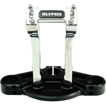 SLYFOX Handlebar Riser Kit - Pullback - 1-1/8" Clamping - 8" Rise - Raw SF-1004-08-R