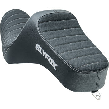 SLYFOX Highnoon Seat - Vinyl - Classic Stitch - Silver Logo - XL 4709B-SlyFox