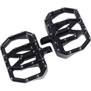 THRASHIN SUPPLY CO. Mini Aggressor Floorboards - Black - Rear TSC-2031-1-D