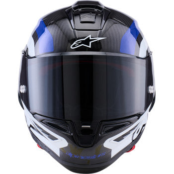 ALPINESTARS  Supretech R10 Helmet - 22.06 - Arius - Gloss Black/White/Blue - XS 8203926-1647-XS