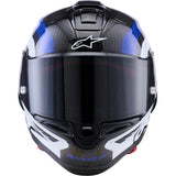 ALPINESTARS  Supretech R10 Helmet - 22.06 - Arius - Gloss Black/White/Blue - XS 8203926-1647-XS