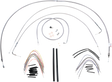 BURLY BRAND Handlebar Cable/Brake Line Kit - Complete - 16" Ape Hanger Handlebars - Stainless Steel B30-1055
