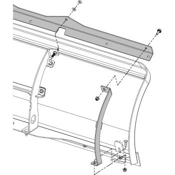 KFI PRODUCTS Flex Blade Stiffener Kit - For 50" Blade 106125