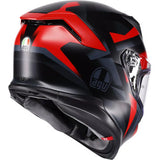 AGV Helmet K7 Glimpse Matte Black/Red Lg 2118399004-015-L