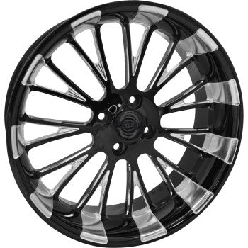 RC COMPONENTS Wheel - Dynasty - Rear - Black Eclipse - 18x7 - Trike 0318700-117E-TR